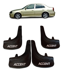Hyundai Accent Milenyum Accent yazılı 4Lü Tozluk Çamurluk Paçalık
