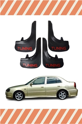 Hyundai Accent Milenyum Tunıng Yazılı 4Lü Tozluk Çamurluk Paçalık