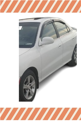 Hyundai Elantra 1996-2001 Modellerine Özel 4Lü Mügen Tip Cam Rüzgarlığı