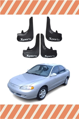 Hyundai Elentra 1996-2001 Sports Yazılı 4Lü Tozluk Çamurluk Paçalık    