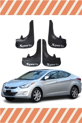 Hyundai Elentra 2010-2015  Sports Yazılı 4Lü Tozluk Çamurluk Paçalık