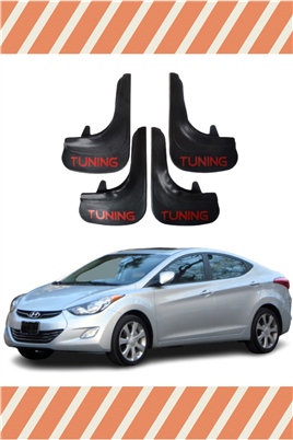 Hyundai Elentra 2010-2015 Tunıng Yazılı 4Lü Tozluk Çamurluk Paçalık