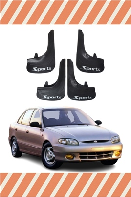 Hyundai Excel Tüm Kasalar Sports Yazılı 4Lü Tozluk Çamurluk Paçalık   