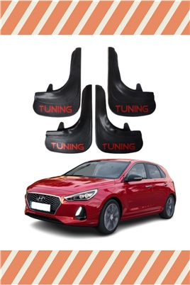 Hyundai İ30 Tunıng Yazılı 4Lü Tozluk Çamurluk Paçalık   