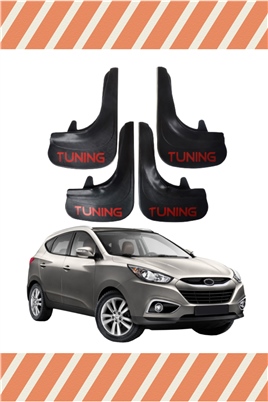 Hyundai İx 35 Tüm Kasalar Tunıng Yazılı 4Lü Tozluk Çamurluk Paçalık   