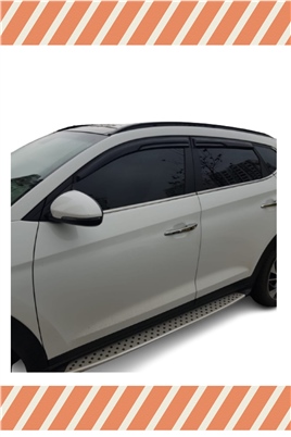 Hyundai  Tucson 2015-2020 Modellerine Özel 4Lü Mügen Tip Cam Rüzgarlığı