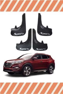 Hyundai Tuscon Sports Yazılı 4Lü Tozluk Çamurluk Paçalık   