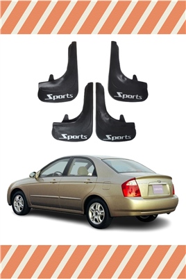 Kia Cerato 2004-2009  Sports Yazılı 4Lü Tozluk Çamurluk Paçalık   