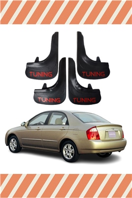 Kia Cerato 2004-2009  Tunıng Yazılı 4Lü Tozluk Çamurluk Paçalık   
