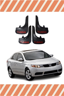 Kia Cerato 2009-2015 Tunıng Yazılı 4Lü Tozluk Çamurluk Paçalık   