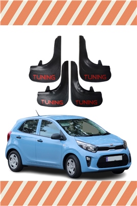 Kia Pıcanto Tunıng Yazılı 4Lü Tozluk Çamurluk Paçalık   