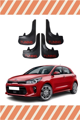 Kia Rio 20016-2020 Tunıng Yazılı 4Lü Tozluk Çamurluk Paçalık   
