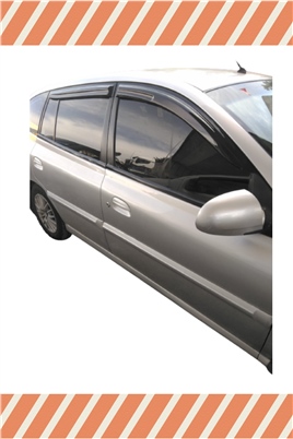 Kıa Rio Sw 2003-2005 Modellerine Özel 4Lü Mügen Tip Cam Rüzgarlığı