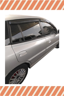 Kıa Rio Sw 2003-2005 Modellerine Özel 4Lü Mügen Tip Cam Rüzgarlığı