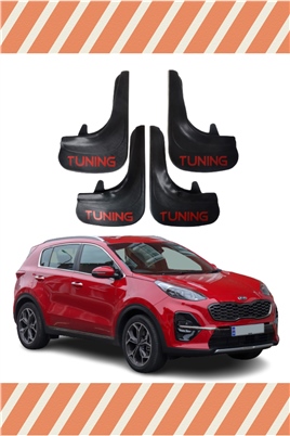 Kia Sportage Tunıng Yazılı 4Lü Tozluk Çamurluk Paçalık   