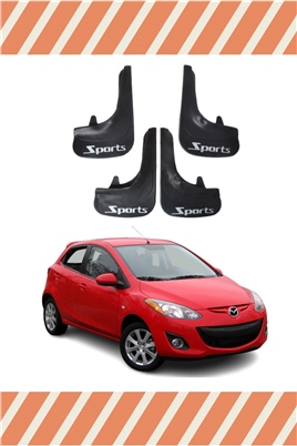 Mazda 2 Sports Yazılı 4Lü Tozluk Çamurluk Paçalık   