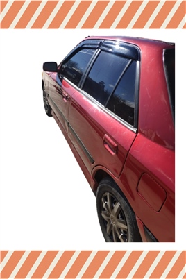 Mazda 323 Sedan 1990-1996 Modellerine Özel 4Lü Mügen Tip Cam Rüzgarlığı