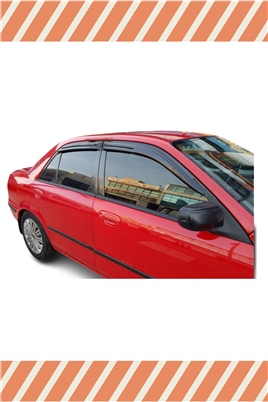 Mazda 323 Sedan 1999-2003 Modellerine Özel 4Lü Mügen Tip Cam Rüzgarlığı