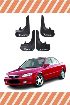 Mazda 323 Sports Yazılı 4Lü Tozluk Çamurluk Paçalık   