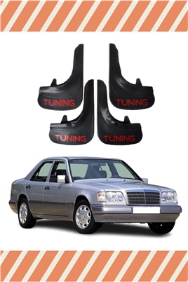 Mercedes 200E Tunıng Yazılı 4Lü Tozluk Çamurluk Paçalık   