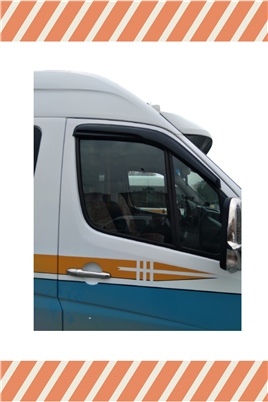 Mercedes Sprinter 2007-2019 Modellerine Özel 2Li Mügen Tip Cam Rüzgarlığı
