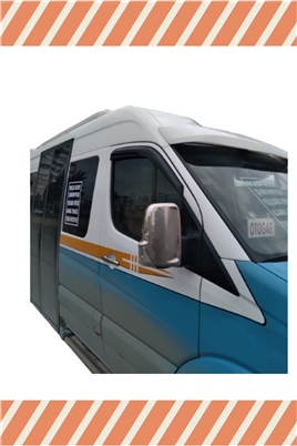 Mercedes Sprinter 2007-2019 Modellerine Özel 2Li Mügen Tip Cam Rüzgarlığı