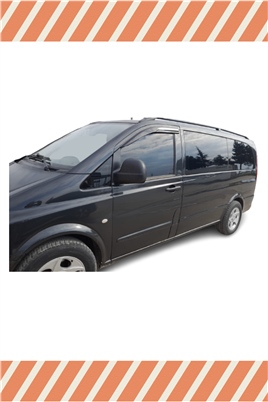 Mercedes Vito 639 Kasa 2004 -2014 Modellerine Özel 2Li Mügen Tip Cam Rüzgarlığı