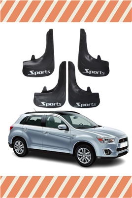 Mitsubishi Asx Sports Yazılı 4Lü Tozluk Çamurluk Paçalık  