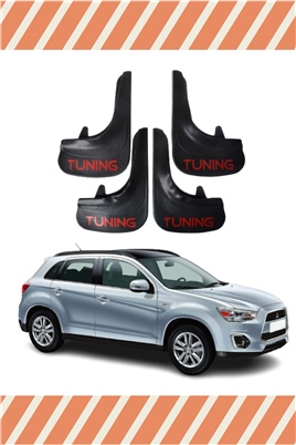 Mitsubishi Asx Tunıng Yazılı 4Lü Tozluk Çamurluk Paçalık  