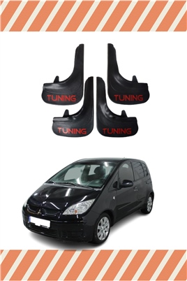 Mitsubishi Colt Tunıng Yazılı 4Lü Tozluk Çamurluk Paçalık  