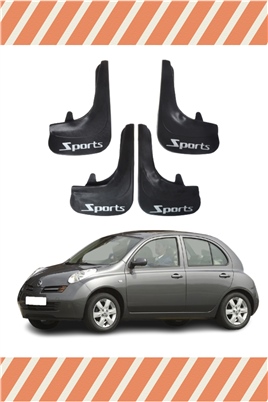 Nissan Micra Sports Yazılı 4Lü Tozluk Çamurluk Paçalık  