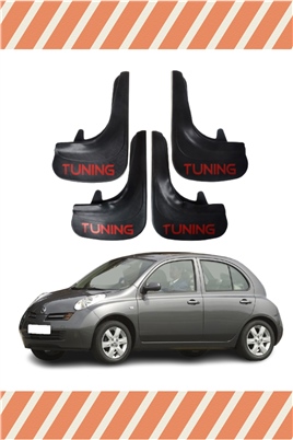 Nissan Micra Tunıng Yazılı 4Lü Tozluk Çamurluk Paçalık  