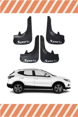 Nissan Qashaqai Sports Yazılı 4Lü Tozluk Çamurluk Paçalık  