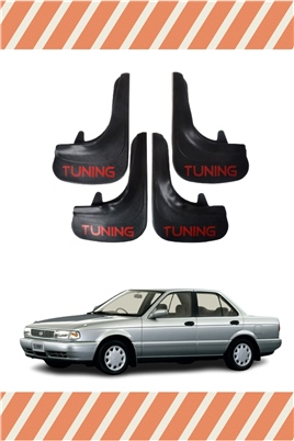Nissan Sunny Tunıng Yazılı 4Lü Tozluk Çamurluk Paçalık  