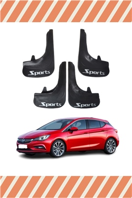 Opel Asrta K Hb 2015-2020 Sports Yazılı 4Lü Tozluk Çamurluk Paçalık 