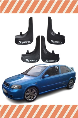 Opel Astra G 1998-2009 Sports Yazılı 4Lü Tozluk Çamurluk Paçalık  
