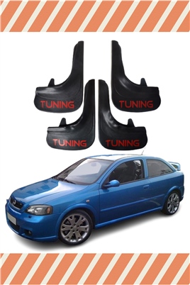 Opel Astra G 1998-2009 Tunıng Yazılı 4Lü Tozluk Çamurluk Paçalık  