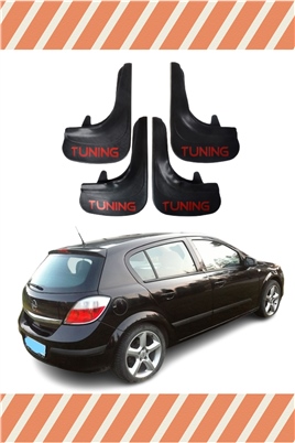 Opel Astra H Hb 2004-2015 Tunıng Yazılı 4Lü Tozluk Çamurluk Paçalık  