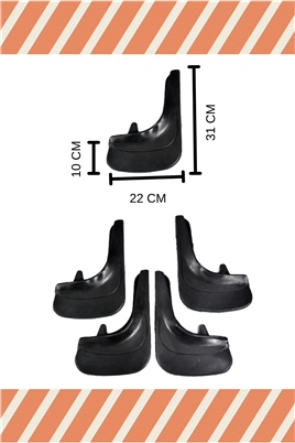 Opel Combo 2001-2013 4Lü Tozluk Çamurluk Paçalık 