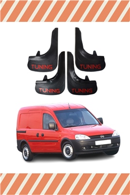 Opel Combo 2001-2013 Tunıng Yazılı 4Lü Tozluk Çamurluk Paçalık 