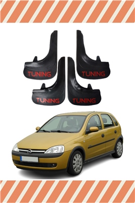 Opel Corsa C 2000-2006 Tunıng Yazılı 4Lü Tozluk Çamurluk Paçalık 