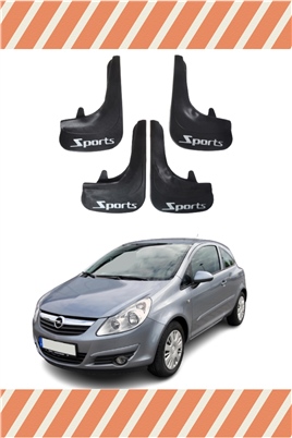 Opel Corsa D-E 2007-2014 Sports Yazılı 4Lü Tozluk Çamurluk Paçalık 
