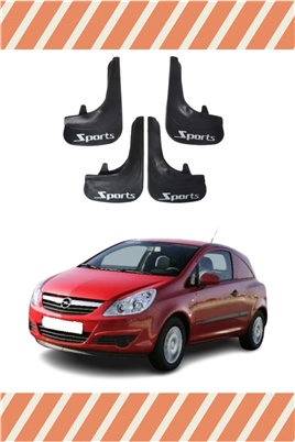 Opel Corsa Van 2007-2014 Sports Yazılı 4Lü Tozluk Çamurluk Paçalık 