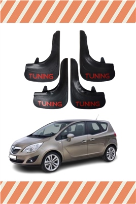 Opel Meriva Tunıng Yazılı 4Lü Tozluk Çamurluk Paçalık 