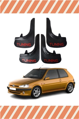 Peugeot 106 Tunıng Yazılı 4Lü Tozluk Çamurluk Paçalık 