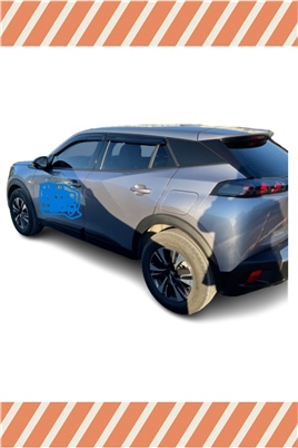 Peugeot 2008 2019-2022 Modellerine Özel 4Lü Mügen Tip Cam Rüzgarlığı 