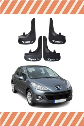 Peugeot 207 Sports Yazılı 4Lü Tozluk Çamurluk Paçalık 