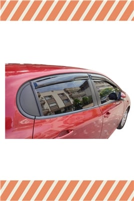 Peugeot 208 Tüm  Modellerine Özel 4Lü Mügen Tip Cam Rüzgarlığı