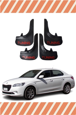 Peugeot 301 Tunıng Yazılı 4Lü Tozluk Çamurluk Paçalık 