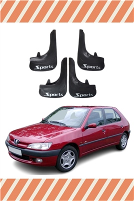 Peugeot 306 Hb Tüm Kasalar Sports Yazılı 4Lü Tozluk Çamurluk Paçalık 